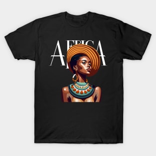 Afrocentric Woman Africa T-Shirt